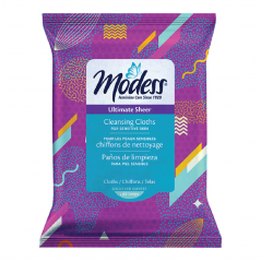 Modess® Cleansing Cloths, Ultimate Sheer, 40 Count