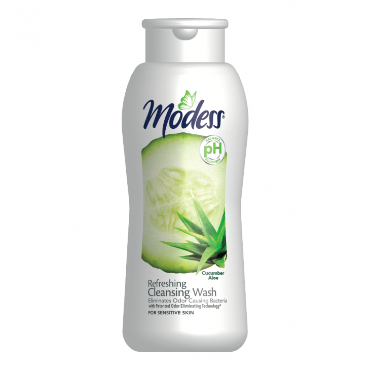 Modess® Cleansing Wash, Cucumber Aloe, 9 Ounce