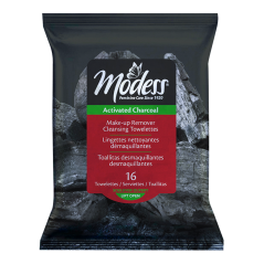 Modess® Make-up Remover Cleansing Towelettes with Activated Charcoal, 16 Count