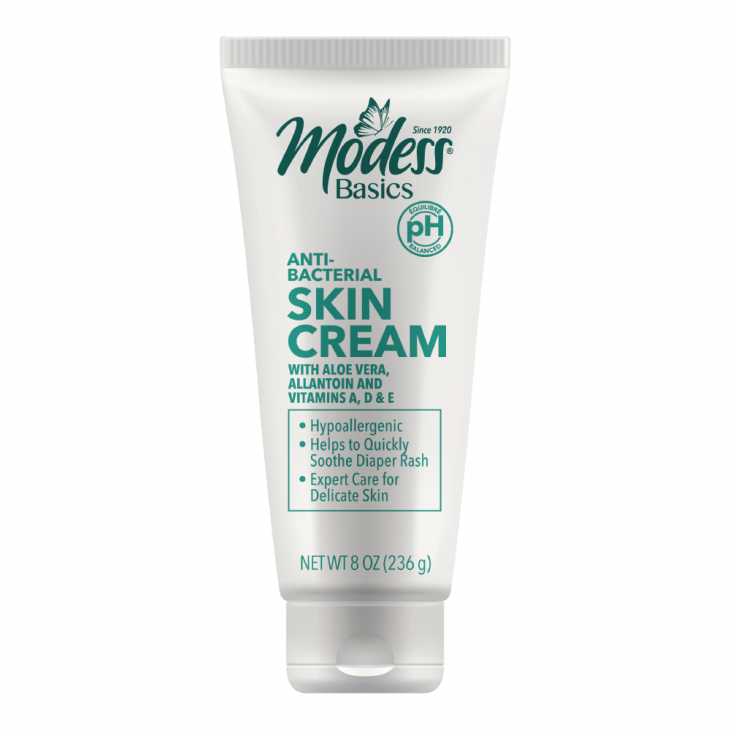 Modess® Basics Anti-bacterial Skin Cream, 8 Ounce